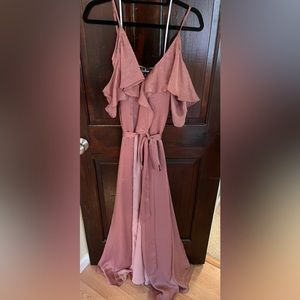 Pink Wrap Dress